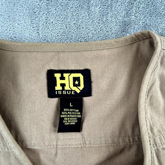 HQ Issue Vest Men's Large Khaki Concealment Carry Tactical Hunting Vest Gorpcore - Picture 4 of 11
